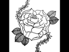 How to draw an AMAZING Rose tattoo style PART 1
