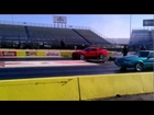 AED tuned NA 2011 Mustang (auto) Texas Motorplex vs Supercharged Fox Body