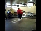 This is how real men workout in the gym.