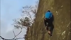 Free climber falls 30 ft. Walks it off like a boss.
