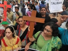 Christians protest Pakistan church bombing
