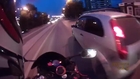 Car v Motorbike Road Rage