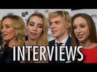 American Horror Story Season 3 Interviews! Emma Roberts, Evan Peters, Taissa Farmiga, Jessica Lange!
