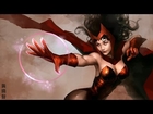 Scarlet Witch digital painting tutorial part 3 of 3 color and edges