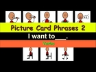 The Kids' Picture Show: Picture Card Phrases 2 - I Want to - Verbs (Fun & Educational)