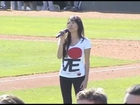 Erika Mariko Olsen performing National Anthem and God Bless America