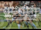 Live Rugby Match Argentina vs South Africa