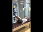 100 Years Old doing Pilates Leg exercises